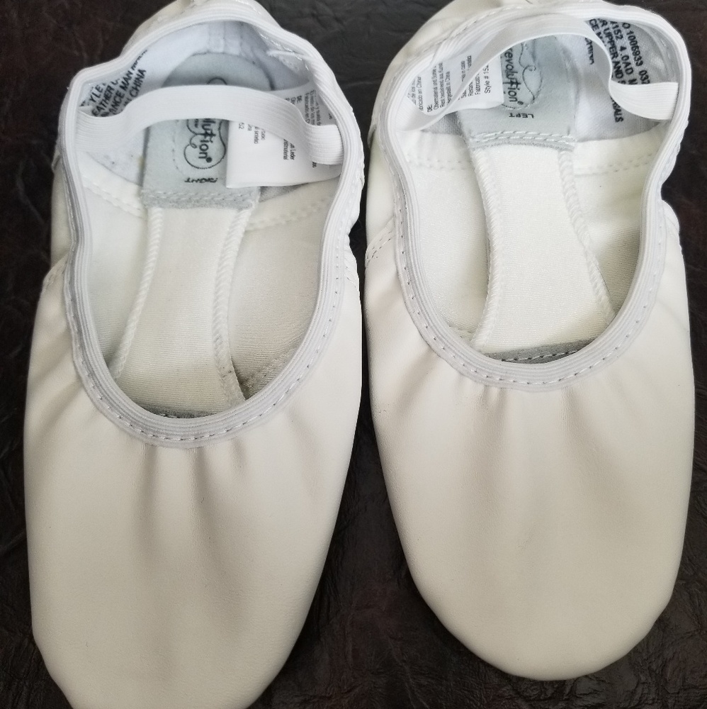 White girl ballet shoes